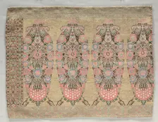 Two Pieces from a Scarf, 1700s. Creator: Unknown