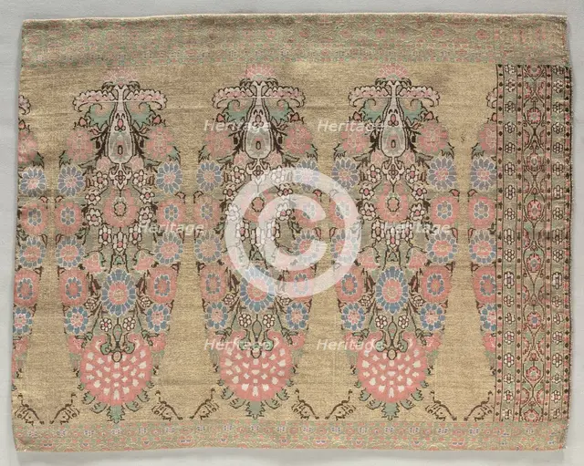 Two Pieces from a Scarf, 1700s. Creator: Unknown.