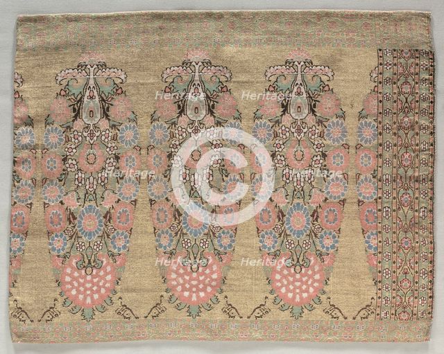 Two Pieces from a Scarf, 1700s. Creator: Unknown.