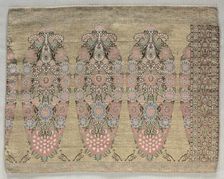 Two Pieces from a Scarf, 1700s. Creator: Unknown