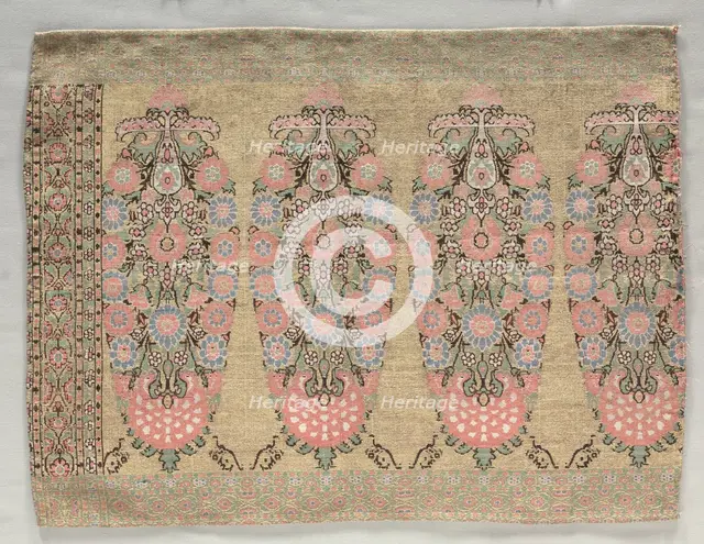 Two Pieces from a Scarf, 1700s. Creator: Unknown.
