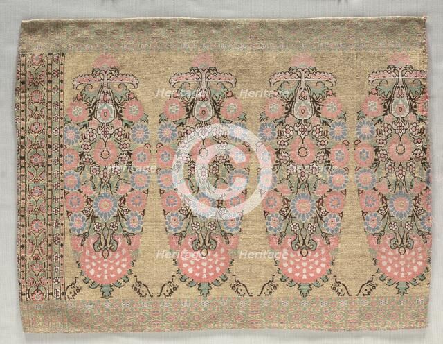 Two Pieces from a Scarf, 1700s. Creator: Unknown.