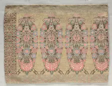 Two Pieces from a Scarf, 1700s. Creator: Unknown