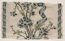 Two Pieces of Embroidery, 1723-1774. Creator: Philippe de Lasalle (French, 1723-1805)