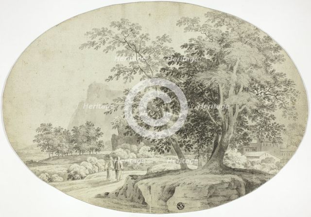 Two Pilgrims on a Wooded Road, n.d. Creator: Unknown.