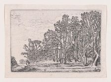 Two Plank Hedges, from Verscheyden Landtschapjes (Various Little Landscapes), Plate 6,..., ca. 1616. Creator: Willem Pietersz. Buytewech