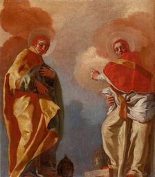 Two Popes, 1720-1750. Creator: Giovanni Battista Piazzetta