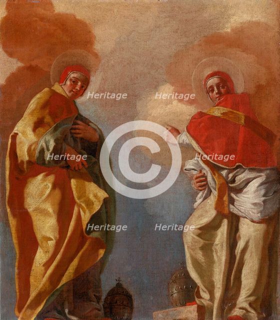 Two Popes, 1720-1750. Creator: Giovanni Battista Piazzetta.