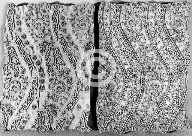 Two Printing Blocks, England, c. 1860. Creator: Unknown.