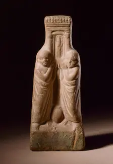 Two Priests Holding a Shrine, 2nd-4th century A.D.. Creator: Unknown