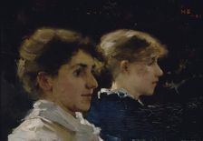 Two Profiles (Marianne Preindlsberger in front), 1881. Creator: Helene Schjerfbeck