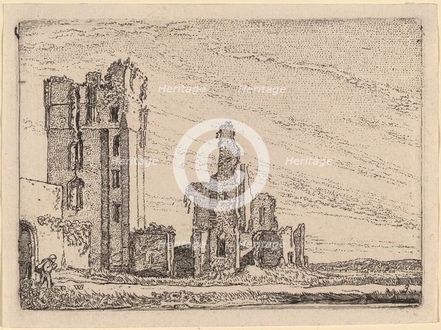 Two Ruins (Huys te Kleef near Haarlem), 1621. Creator: Willem Pietersz. Buytewech.