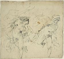 Two Running Male Figures, n.d. Creator: Jean-Baptiste Carpeaux