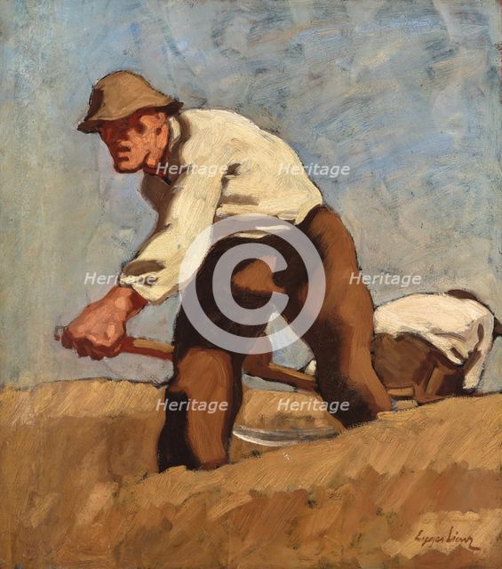 Two Reapers, c1922-1924. Creator: Albin Egger-Lienz.