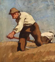 Two Reapers, c1922-1924. Creator: Albin Egger-Lienz