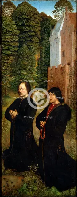 'Two Representatives of the Guild of Shoemakers', c1492-c1494. Artist: Master of Saint Crispin and Crispinian