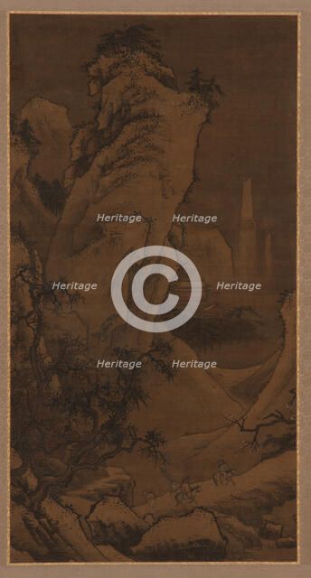 Two Riders Searching for Plum Blossoms, Ming dynasty, 16th century. Creator: Unknown.