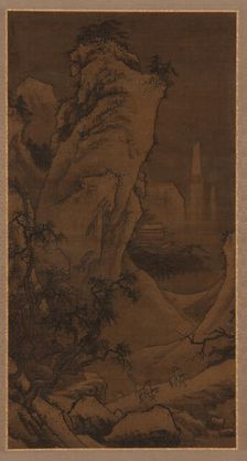 Two Riders Searching for Plum Blossoms, Ming dynasty, 16th century. Creator: Unknown