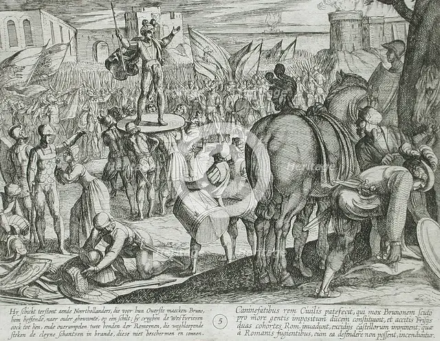 Two Roman Units Defeated, Publshed 1612. Creator: Antonio Tempesta.