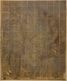 Two Roman Warriors with She-Wolf, Romulus, and Remus, n.d. Creator: Unknown