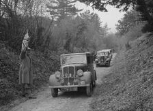 Two Standards competing in a Standard Car Club trial, late 1930s. Artist: Bill Brunell