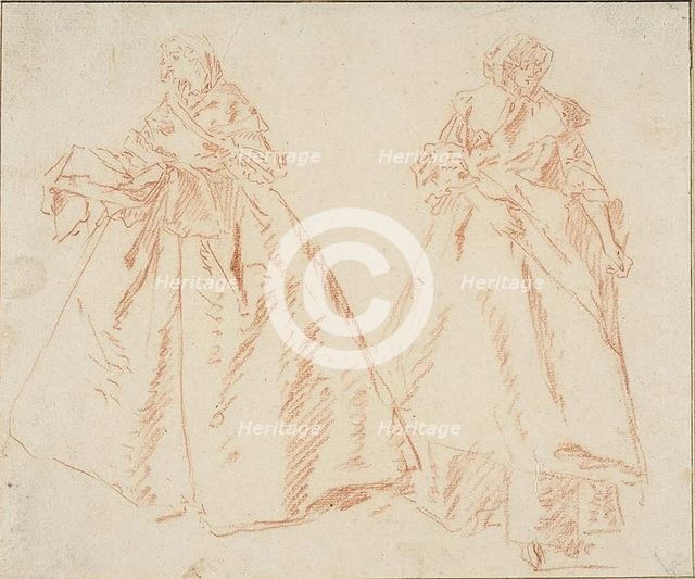 Two Standing Women, n.d. Creator: Nicolas Lancret.