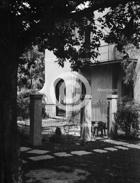 Two-story house, New Orleans or Charleston, South Carolina, between 1920 and 1926. Creator: Arnold Genthe.