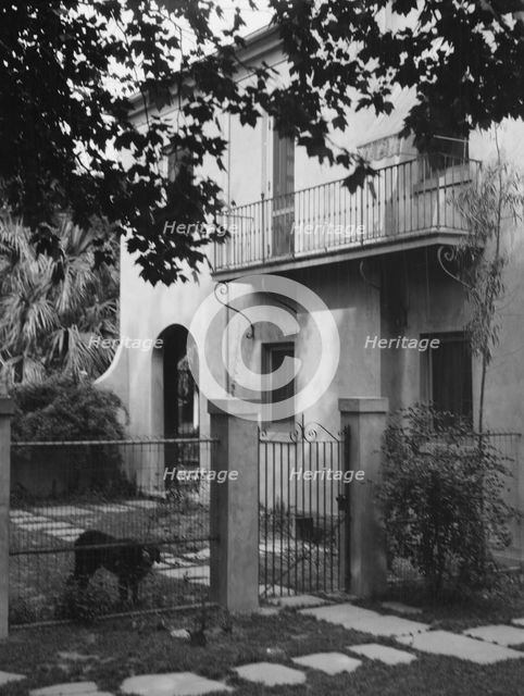 Two-story house, New Orleans or Charleston, South Carolina, between 1920 and 1926. Creator: Arnold Genthe.