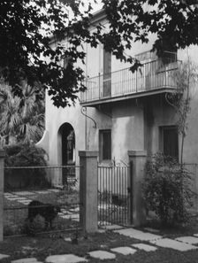Two-story house, New Orleans or Charleston, South Carolina, between 1920 and 1926. Creator: Arnold Genthe