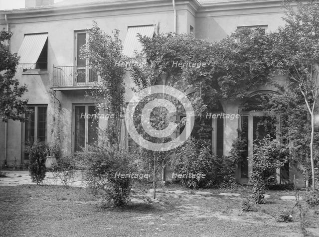 Two-story house, New Orleans or Charleston, South Carolina, between 1920 and 1926. Creator: Arnold Genthe.