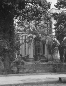Two-story house with columned porch, New Orleans or Charleston, South Carolina, c1920-1926. Creator: Arnold Genthe
