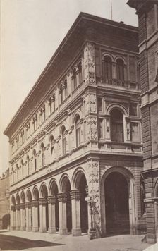 Two-storey building with an arcade, Bologna, between 1880-1886. Creator: Giorgio Sommer