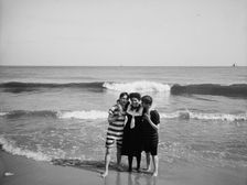 Two strings to her beaux, between 1900 and 1905. Creator: Unknown