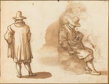 Two Studies of a Man. Creator: Remigio Cantagallina