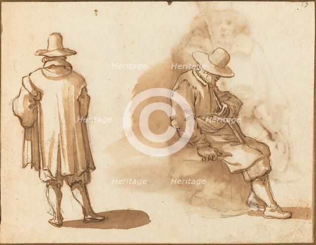 Two Studies of a Man. Creator: Remigio Cantagallina.