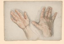 Two Studies of a Right Hand, July 26, 1800. Creator: Thomas Lawrence