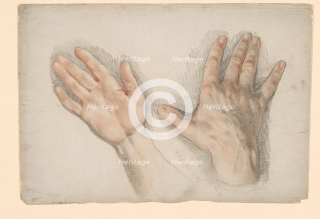 Two Studies of a Right Hand, July 26, 1800. Creator: Thomas Lawrence.