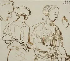 Two studies of one woman. Creator: Rembrandt Harmensz van Rijn