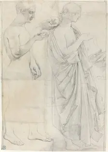 Two Studies of Virgil, c. 1812 and c. 1825. Creator: Jean-Auguste-Dominique Ingres