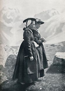 Two Swiss women, 1912. Artist: Charles Lefebure