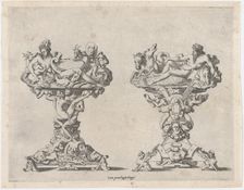 Two Salt Cellars, 16th-17th century. Creator: Rene Boyvin