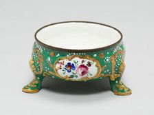 Two Salts, Bilston, 1760/65. Creator: Unknown