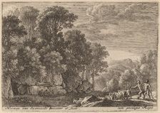 Two Satyrs Tending a Flock of Goats. Creator: Herman van Swanevelt