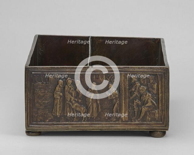 Two Scenes from the Life of Saint Simeon of Polirone: The Miracle of the Stag (vignette) and The Kin Creator: Bartolomeo Spani.