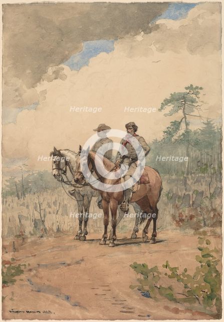 Two Scouts, 1887. Creator: Winslow Homer.