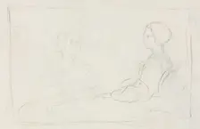 Two Seated Women (verso), 1856-1860. Creator: Edgar Degas (French, 1834-1917)