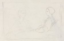 Two Seated Women (verso), 1856-1860. Creator: Edgar Degas (French, 1834-1917)