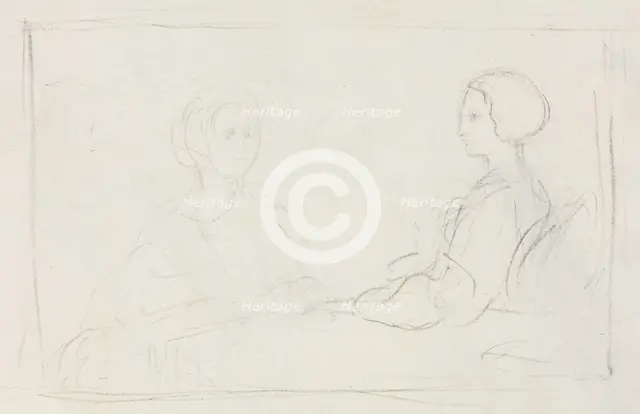 Two Seated Women (verso), 1856-1860. Creator: Edgar Degas (French, 1834-1917).
