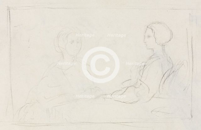 Two Seated Women (verso), 1856-1860. Creator: Edgar Degas (French, 1834-1917).