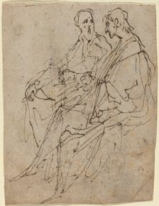 Two Seated Male Figures. Creator: Anthony van Dyck